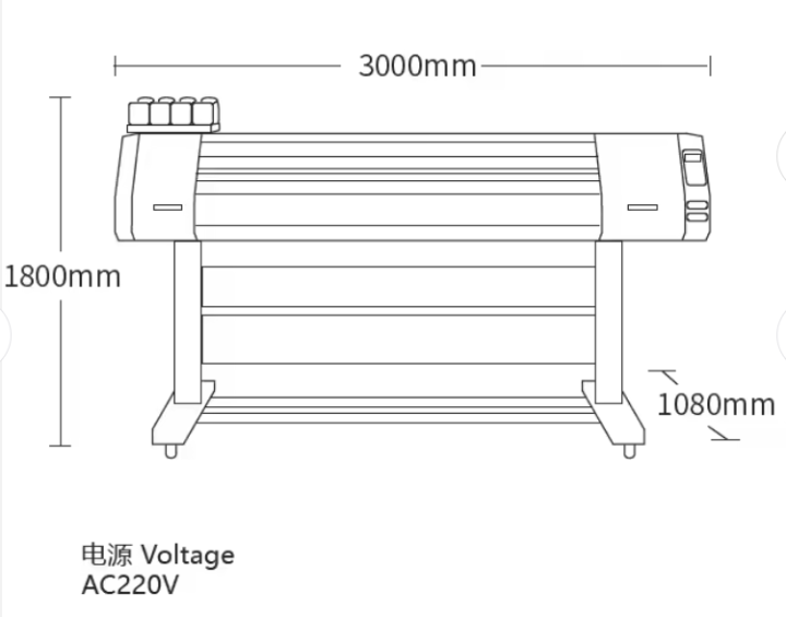 Sublimation Printer 3 Head Large Format Printer Sublimation Printing Machine - Image 2